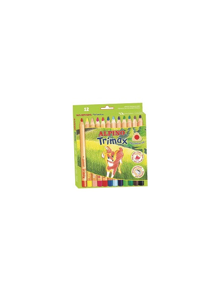 ▷ LAPICES ALPINO 12 UDS GRUESOS TRIMAX MINA 5,4MM | Taine - Imagen 1