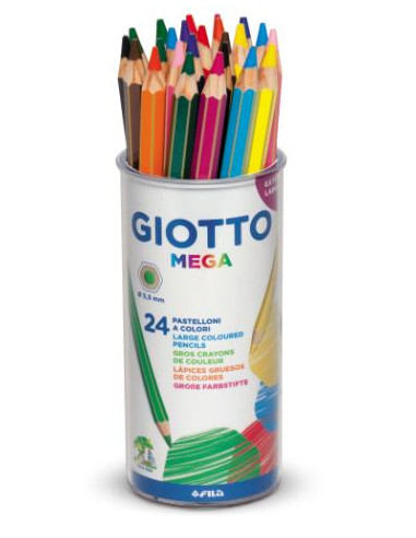 ▷ LAPICES GIOTTO 24 UDS COLOR GIOTTO MEGA | Taine - Imagen 1