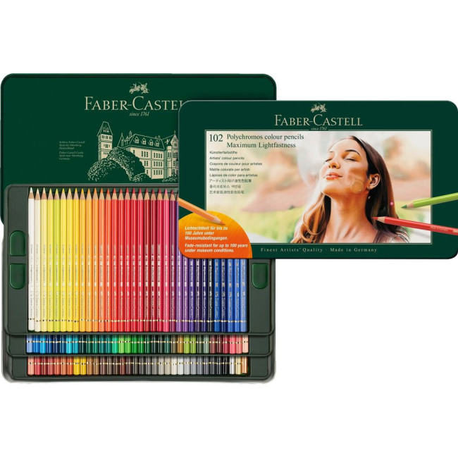▷ LAPICES FABER CASTELL 102 UDS LAPICES POLYCROMOS | Taine - Imagen 1