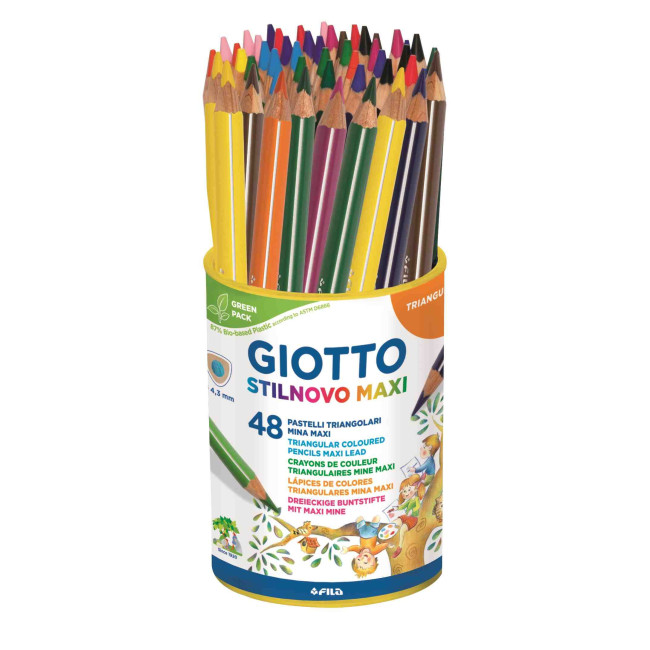 ▷ LAPICES GIOTTO 48 UDS STILNOVO MAXI MEGA COLORES | Taine - Imagen 1