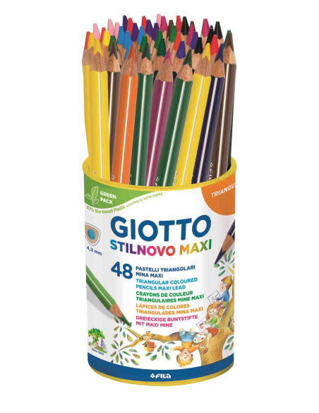 ▷ LAPICES GIOTTO 48 UDS STILNOVO MAXI MEGA COLORES | Taine - Imagen 1