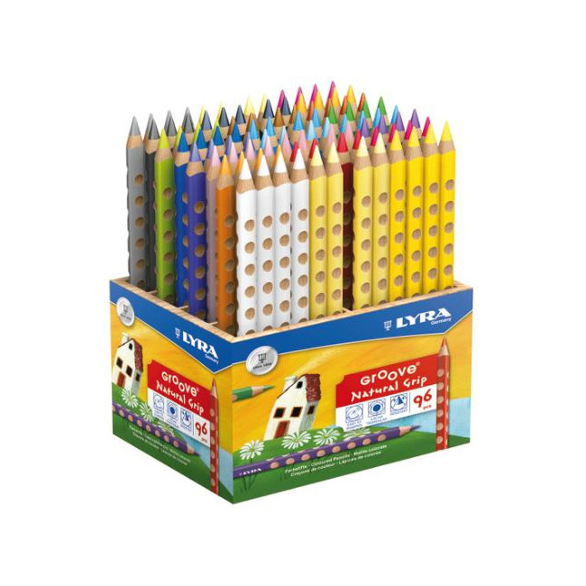 ▷ LAPICES LYRA 96 UDS GRUESOS SCHOOLPACK MINA 4,25 MM | Taine - Imagen 1