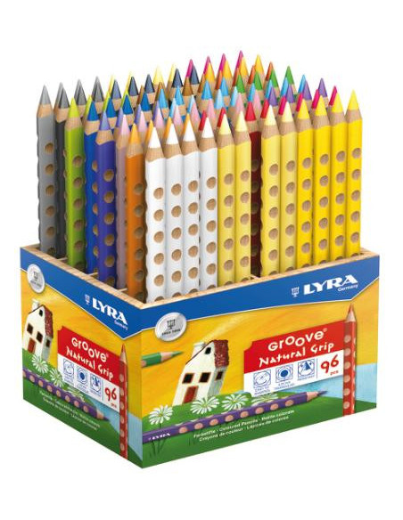 ▷ LAPICES LYRA 96 UDS GRUESOS SCHOOLPACK MINA 4,25 MM | Taine - Imagen 1