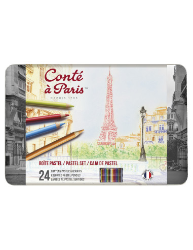 ▷ LAPICES CONTE 24 UDS PASTEL COLORES | Taine - Imagen 1