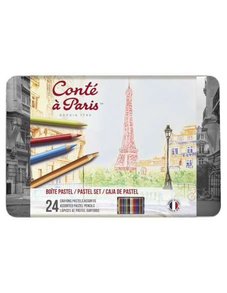 ▷ LAPICES CONTE 24 UDS PASTEL COLORES | Taine - Imagen 1