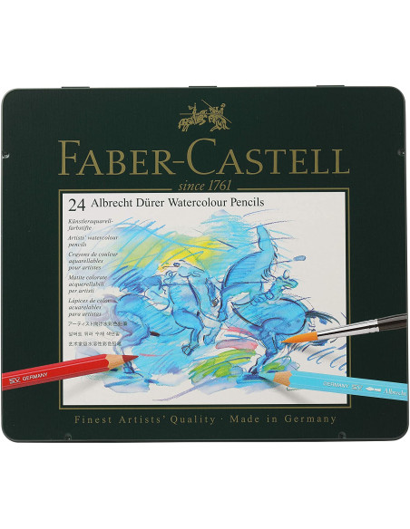▷ LAPICES FABER CASTELL 24 UDS ACUARELABLE METAL ALBER | Taine - Imagen 1