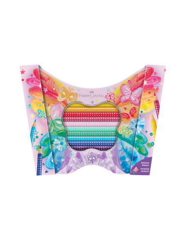 ▷ LAPICES FABER CASTELL 12 UDS ESTUCHE METAL MARIPOSA | Taine - Imagen 2