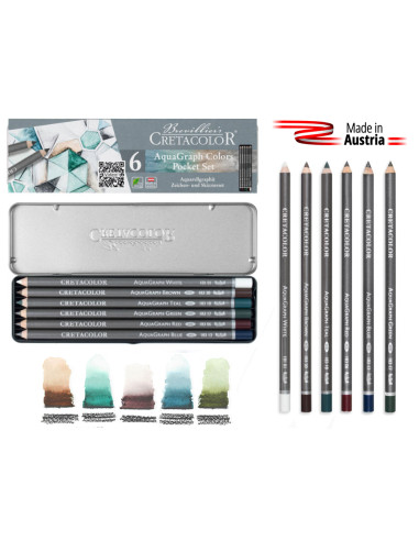 ▷ LAPICES CRETACOLOR 12 UDS GRAFITO SOLUBLE AL AGUA | Taine - Imagen 1