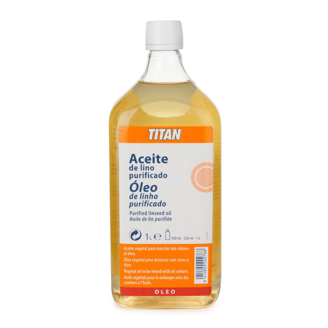 ▷ ACEITE LINO PURIFICADO 1LT TITAN | Taine - Imagen 1