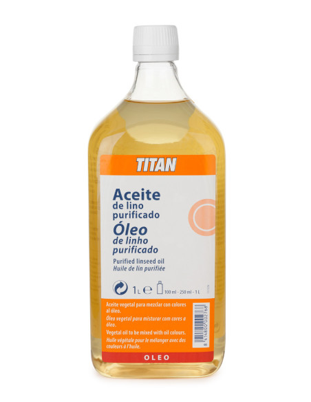 ▷ ACEITE LINO PURIFICADO 1LT TITAN | Taine - Imagen 1