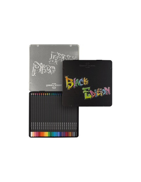 ▷ LAPICES FABER CASTELL 24 UDS C.METAL BLACK EDITION FABER | Taine - Imagen 1