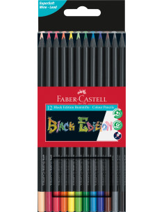 ▷ LAPICES FABER CASTELL 12 UDS C.METAL BLACK EDITTION | Taine - Imagen 1