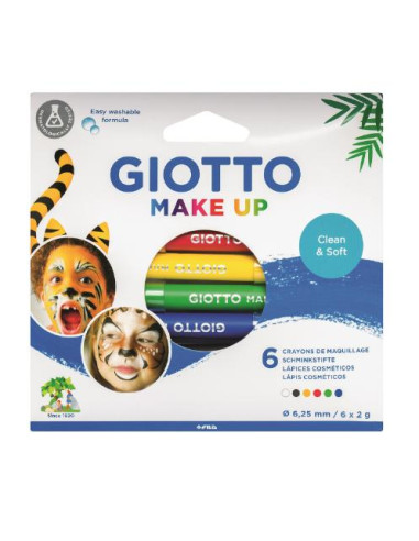 ▷ LAPICES GIOTTO 6 UDS SET MAQUILLAJES COLORES CLASICOS | Taine - Imagen 1