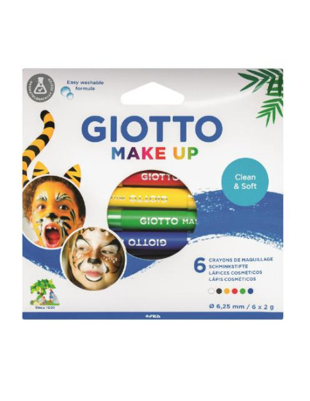 ▷ LAPICES GIOTTO 6 UDS SET MAQUILLAJES COLORES CLASICOS | Taine - Imagen 1