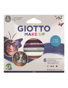 ▷ LAPICES GIOTTO 6 UDS MAQUILLAJES COLORES METALICOS | Taine - Imagen 1