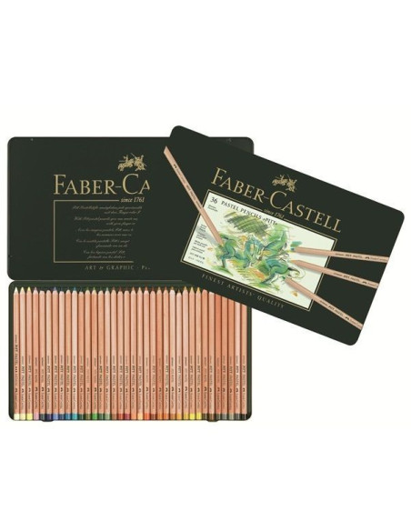▷ LAPICES FABER CASTELL 36 UDS PASTEL PITT REDONDO | Taine - Imagen 1