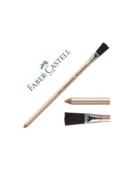 ▷ LAPIZ FABER CASTELL GOMA 7058B CON ESCOBILLA | Taine - Imagen 1