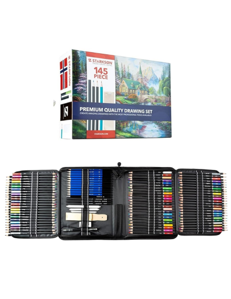 ▷ LAPICES STARKSON 145 UDS DRAWING COLORES+MATERIAL | Taine - Imagen 1