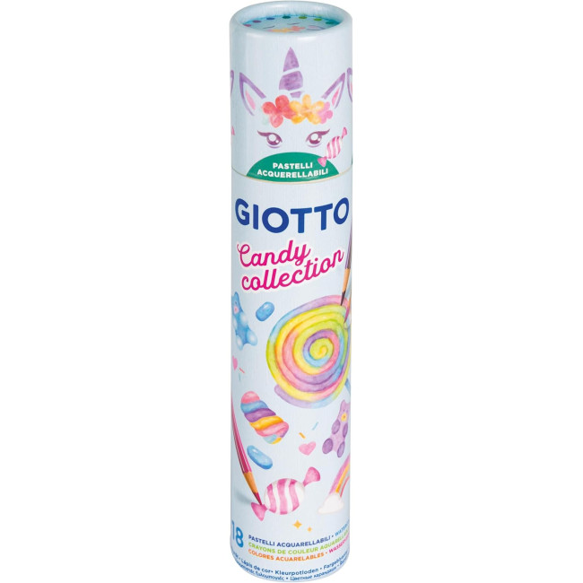 ▷ LAPICES GIOTTO 18 UDS TUBO COLORES CANDY COLLECTION | Taine - Imagen 1