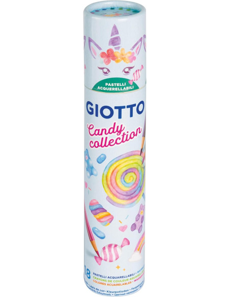 ▷ LAPICES GIOTTO 18 UDS TUBO COLORES CANDY COLLECTION | Taine - Imagen 1