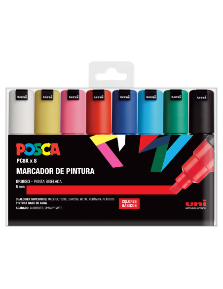 ▷ ROTULADORES POSCA 8 UDS DPC8K BASICO | Taine - Imagen 1