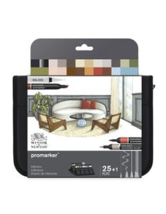 ▷ ROTULADORES PROMARKER 24 UDS SET MIXTO DISEÑO INTERIORES | Taine - Imagen 1
