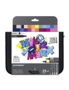 ▷ ROTULADORES PROMARKER 24 UDS MIXTO LETTERING | Taine - Imagen 1