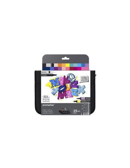 ▷ ROTULADORES PROMARKER 24 UDS MIXTO LETTERING | Taine - Imagen 1