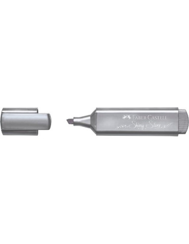 ▷ ROTULADOR FABER CASTELL PLATA METALICO TEXTLINER | Taine - Imagen 1