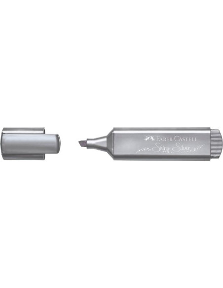 ▷ ROTULADOR FABER CASTELL PLATA METALICO TEXTLINER | Taine - Imagen 1