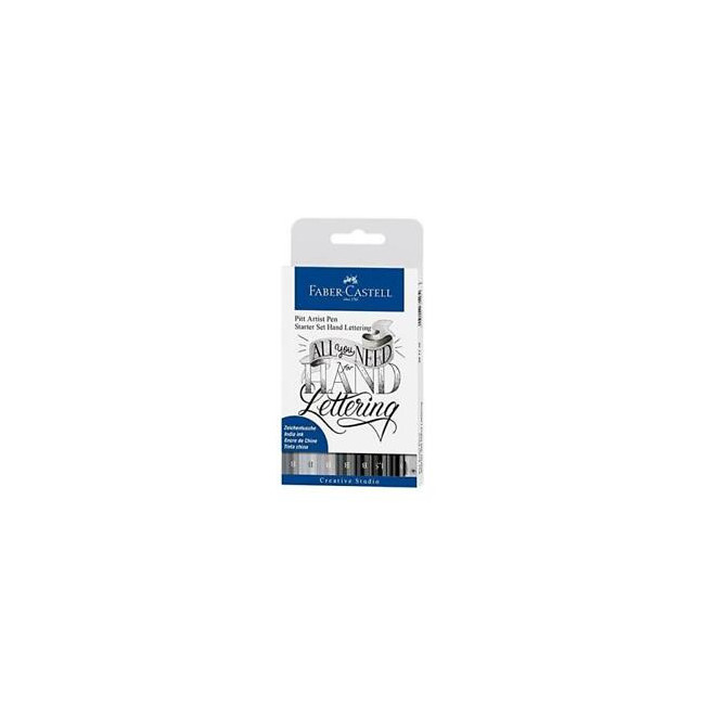 ▷ ROTULADOR FABER CASTEL 7 UDS PITT LETTERING HAND | Taine - Imagen 1