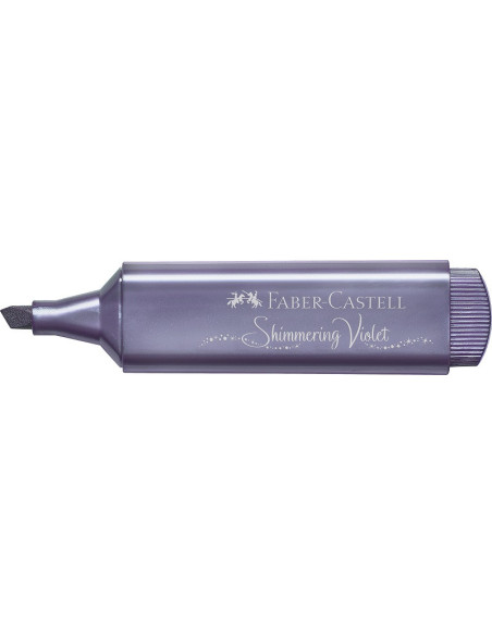 ▷ ROTULADOR FABER CASTELL VIOLETA TEXTLINER METÁLICO 46 | Taine - Imagen 1