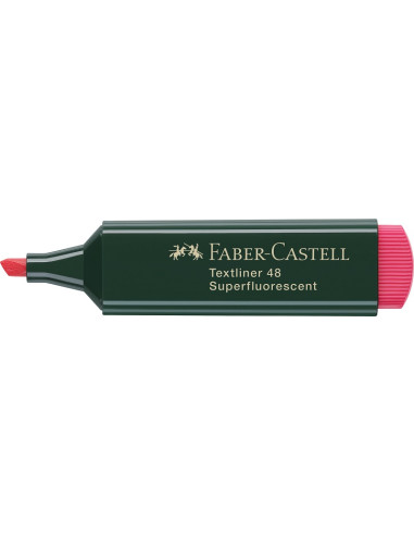 ▷ ROTULADOR FABER CASTELL ROJO TEXTLINER FLUOR 48 | Taine - Imagen 1