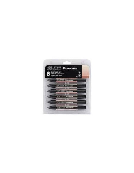 ▷ ROTULADORES PROMARKER 6 UDS TONOS PIEL WN | Taine - Imagen 1