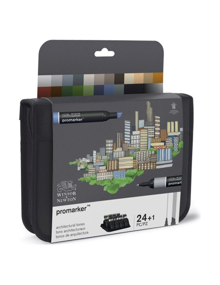 ▷ ROTULADORES PROMARKER 24 UDS TONOS ARQUITECTURA | Taine - Imagen 1