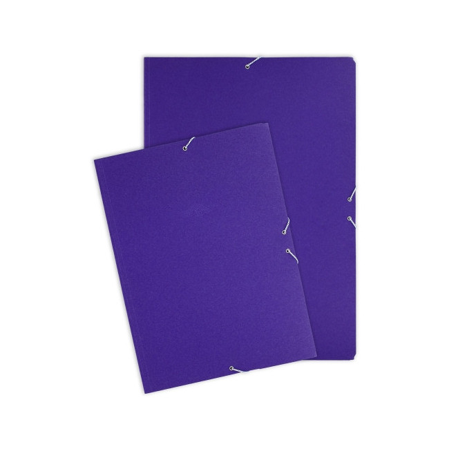▷ *CARPETA GRAFOPLAS A5 CARTONCILLO AZUL SOLAPAS GOMAS | Taine - Imagen 1