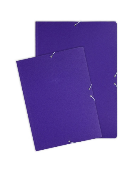▷ *CARPETA GRAFOPLAS A5 CARTONCILLO AZUL SOLAPAS GOMAS | Taine - Imagen 1