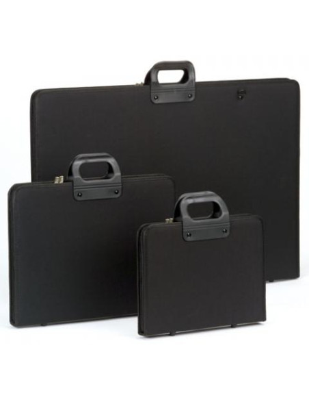 ▷ CARPETA MICHEL DIBUJO NEGRA 57X78 CREMALLERA | Taine - Imagen 1