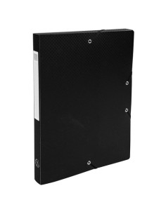 ▷ *CARPETA EXACOMTA PROYECTOS 8 UDS PP 25MM NEGRO LISO | Taine - Imagen 1