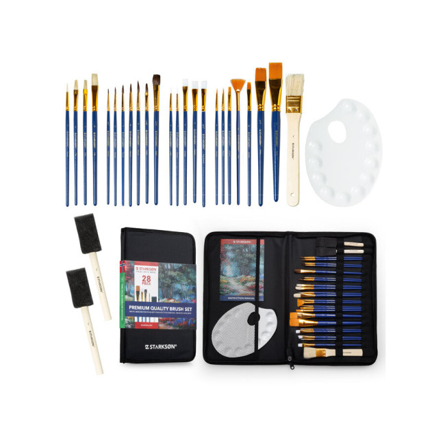 ▷ CARPETA STARKSON SET+28 PINCELES CREMALLERA | Taine - Imagen 1
