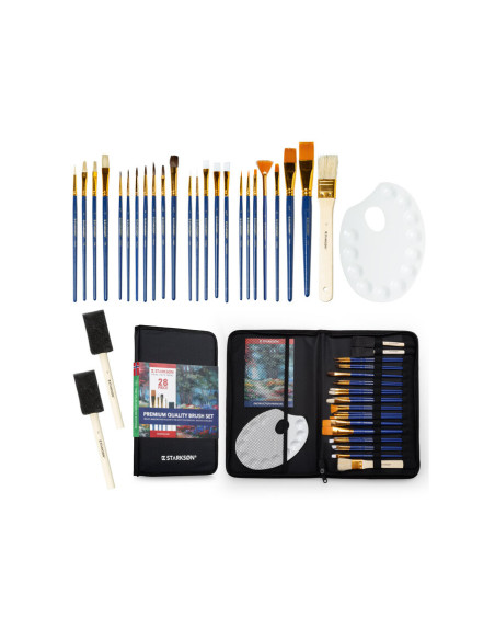 ▷ CARPETA STARKSON SET+28 PINCELES CREMALLERA | Taine - Imagen 1