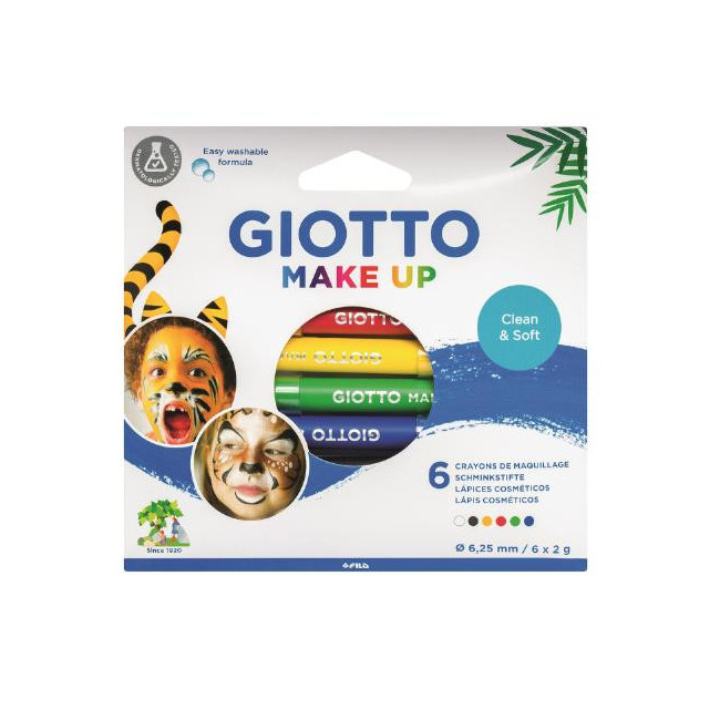 ▷ LAPICES GIOTTO 6 UDS SET MAQUILLAJES COLORES CLASICOS | Taine - Imagen 1