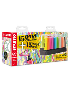 ▷ ROTULADORES STABILO FLUOR BOSS + SWING 15+15 SURTIDOS | Taine - Imagen 2