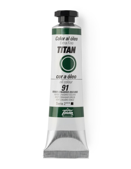 ▷ OLEO TITAN Nº91 VERDE CINABRIO OSCU 20ML | Taine - Imagen 1