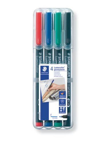 ▷ ROTULADORES STAEDLTER 4 UDS LUMOCOLOR PERMANENTE | Taine - Imagen 1