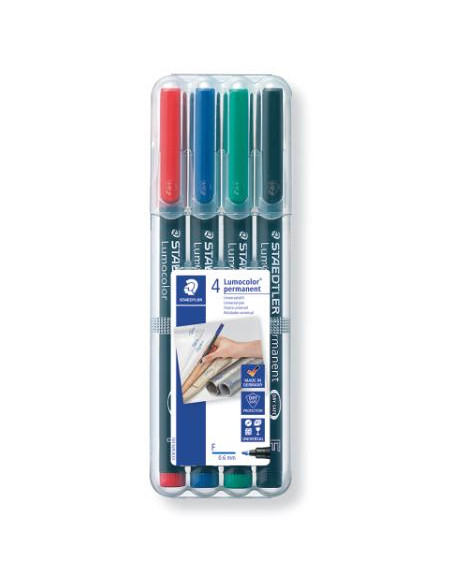 ▷ ROTULADORES STAEDLTER 4 UDS LUMOCOLOR PERMANENTE | Taine - Imagen 1