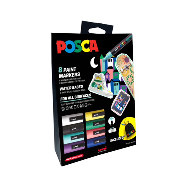 ▷ ROTULADORES POSCA 8 UDS PC-5M ED LIMITADA + REGALO | Taine - Imagen 1