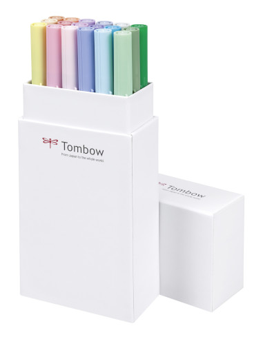 ▷ ROTULADORES TOMBOW 12 UDS PUNTAS PINCEL PAST+3 | Taine - Imagen 1