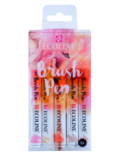 ▷ ROTULADORES ECOLINE 5 UDS BEIG BRUSHPEN PINKPIEL | Taine - Imagen 1