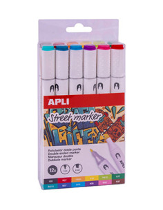 ▷ ROTULADORES APLI 12 UDS STREET MAKER ALCOHOL | Taine - Imagen 1